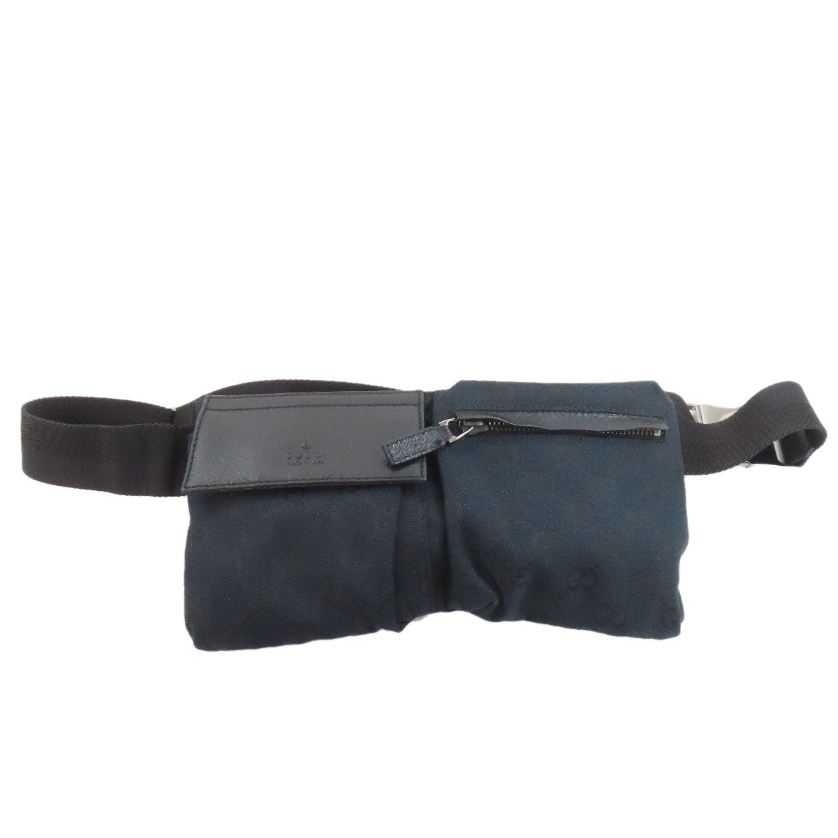 GUCCI Hip bag 162962 canvas black GG Women
