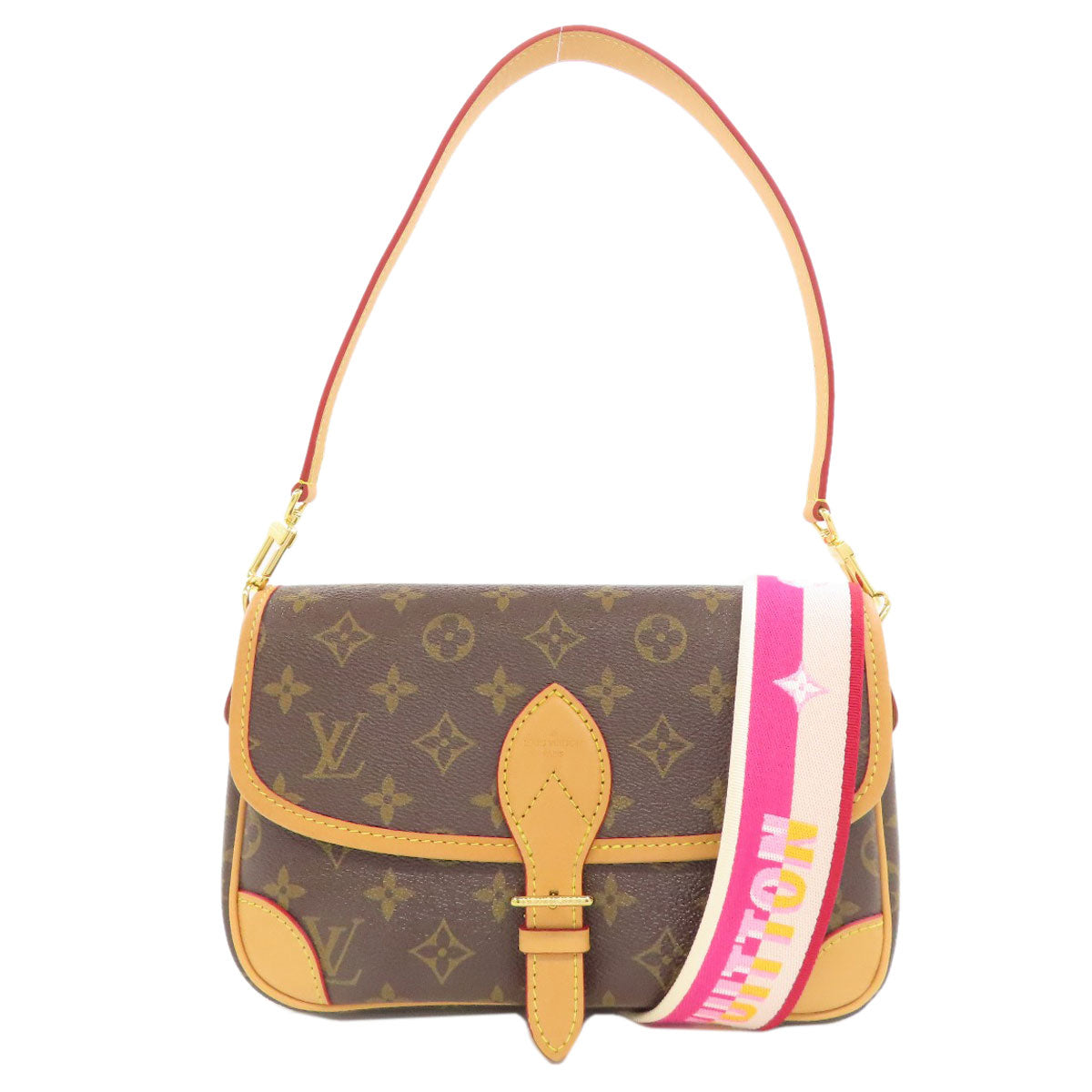 LOUIS VUITTON Shoulder Bag Monogram canvas Brown Diane NM PM Women