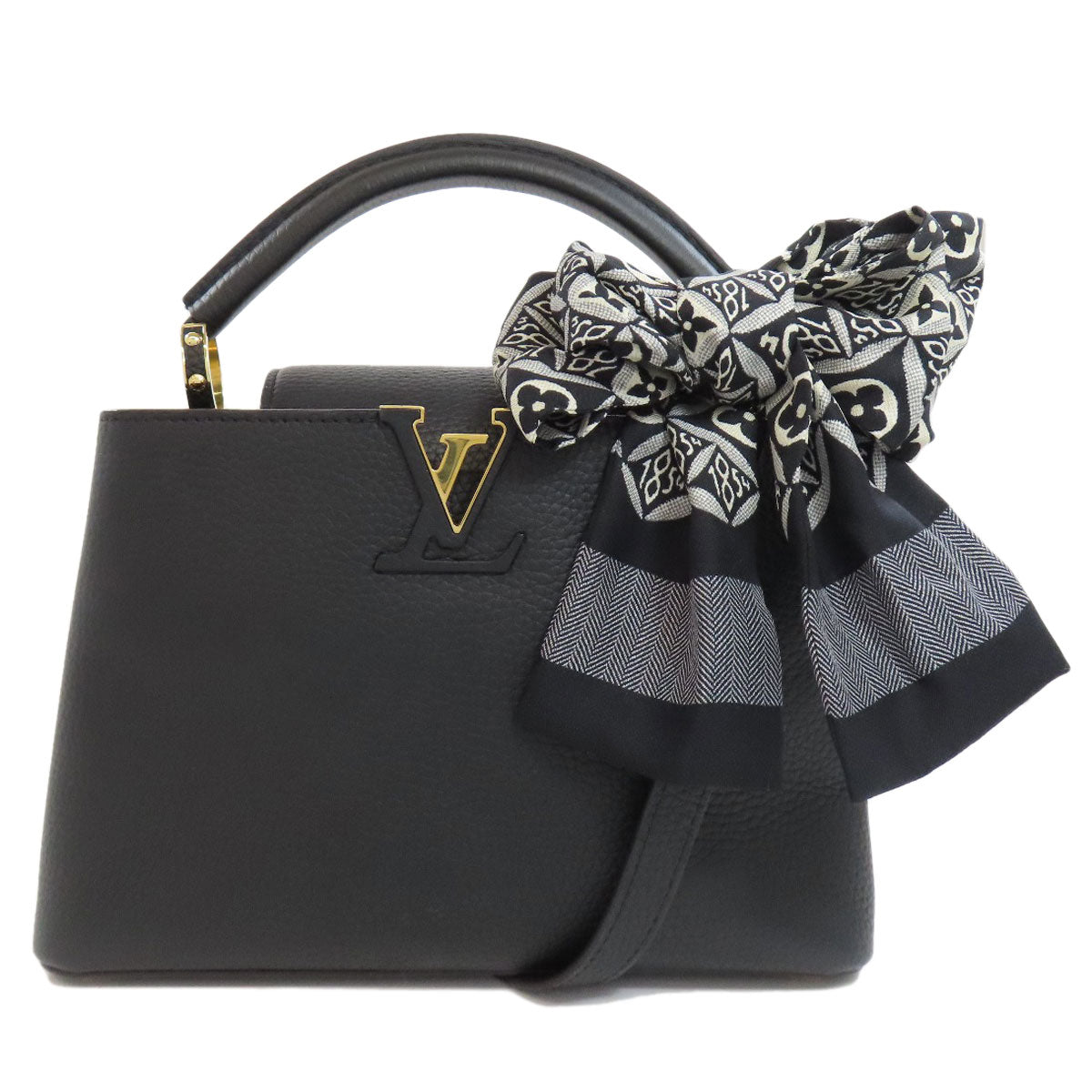 LOUIS VUITTON Handbag Calfskin black Capusine BB Women