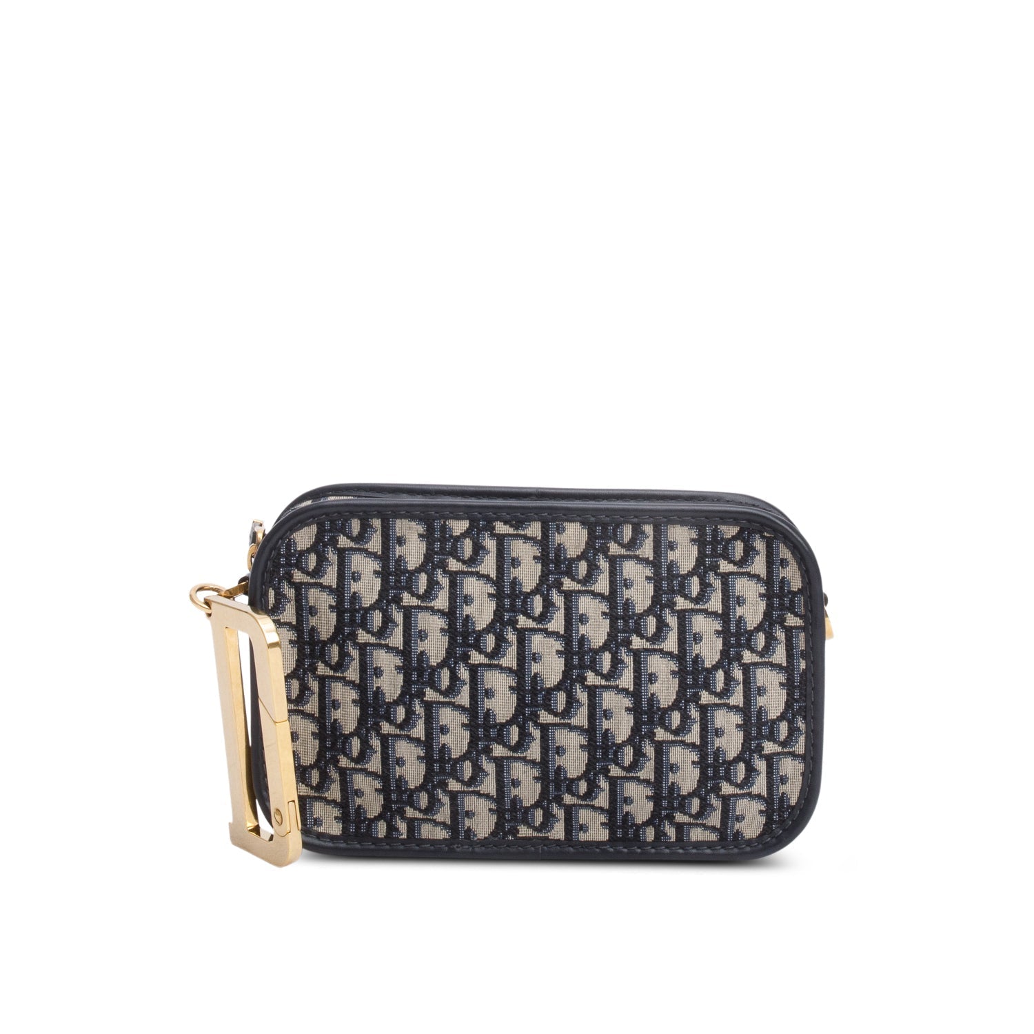 Christian Dior Navy Oblique Diorquake Clutch
