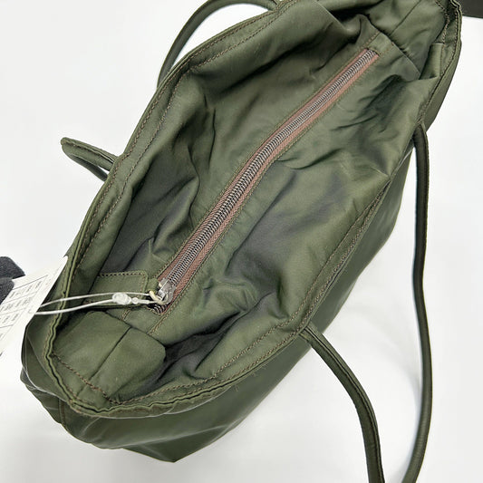 Prada Olive Green Khaki Nylon Tote Bag Shoulder Bag pr5507ff
