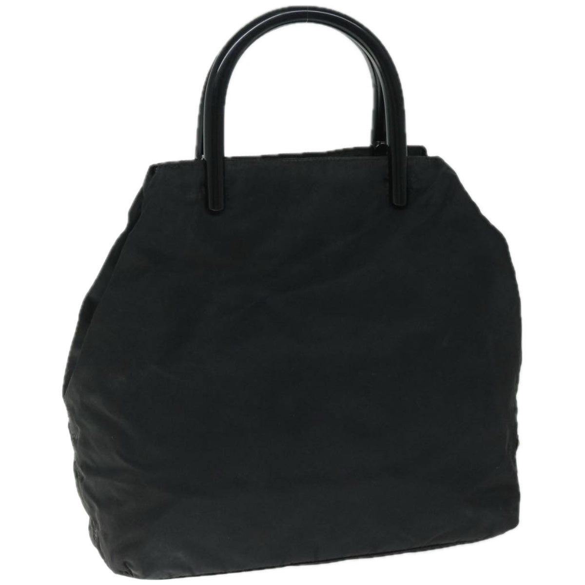 PRADA Hand Bag Nylon Black Auth 66808