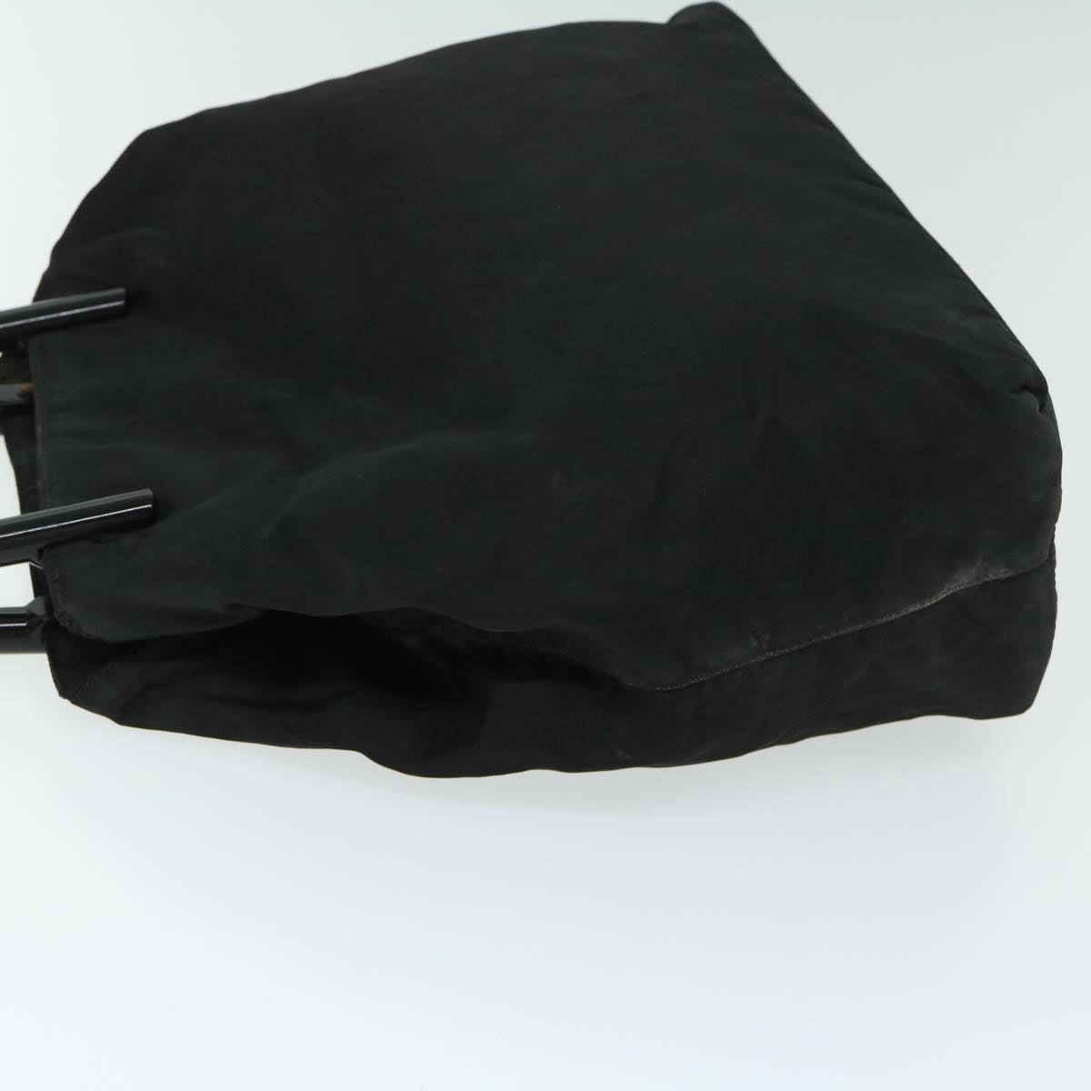 PRADA Hand Bag Nylon Black Auth 66808