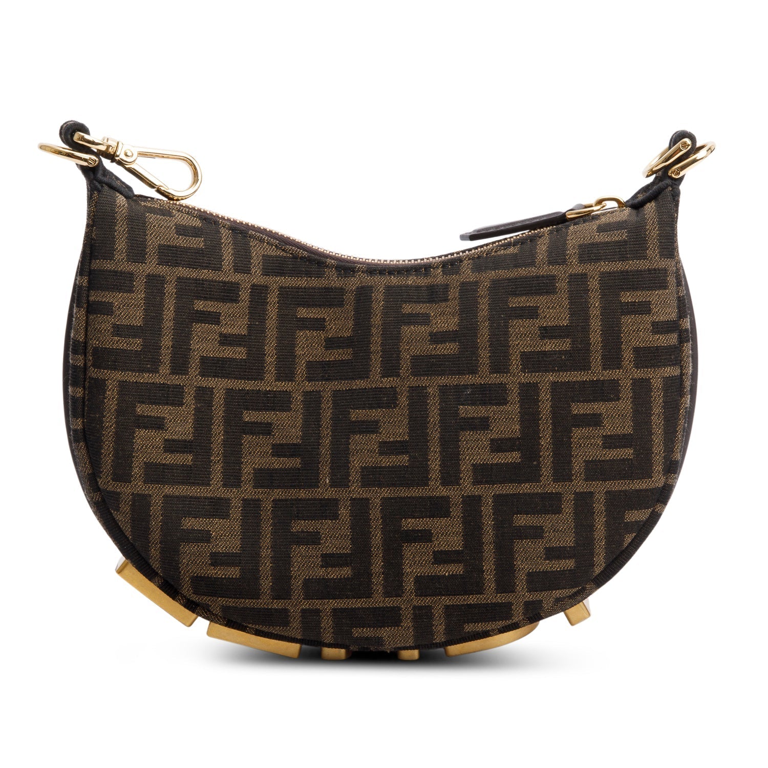 Fendi Brown FF Zucca Jacquard Mini Fendigraphy Bag