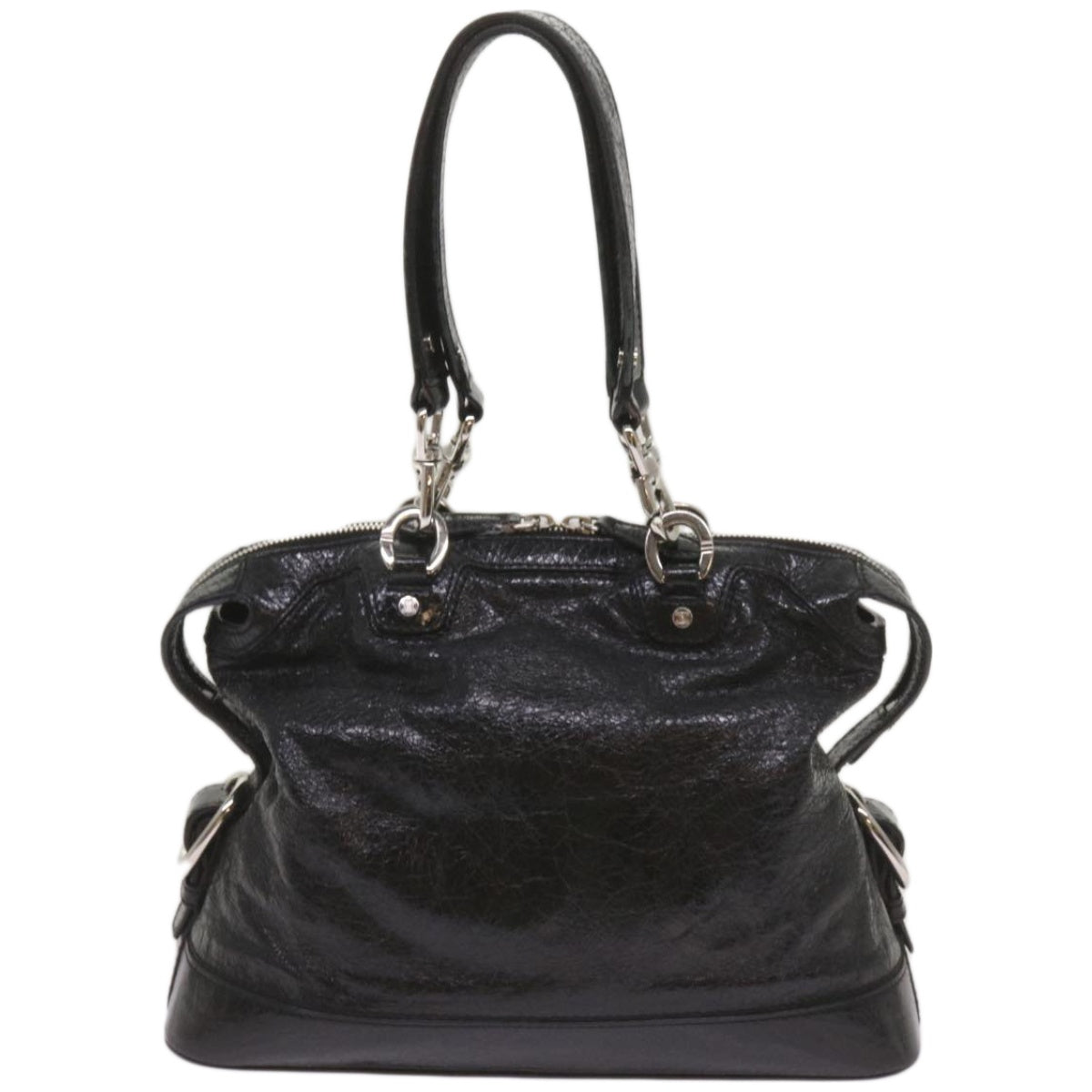 Luxury CELINE Hand Bag Leather Black 67072