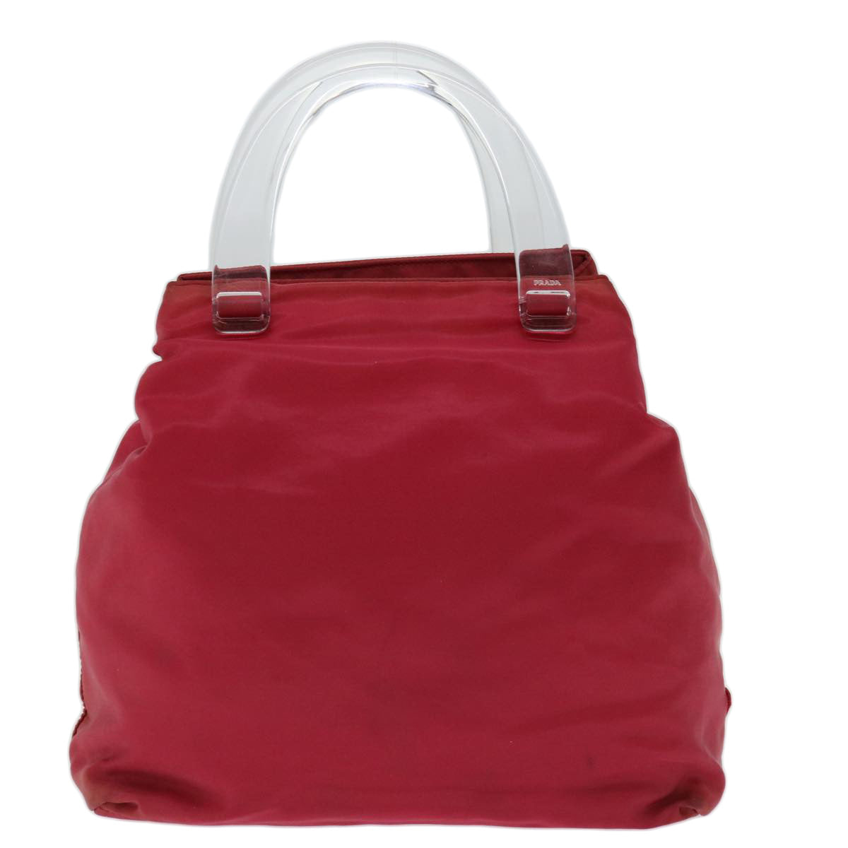PRADA Hand Bag Nylon Pink Auth 67235