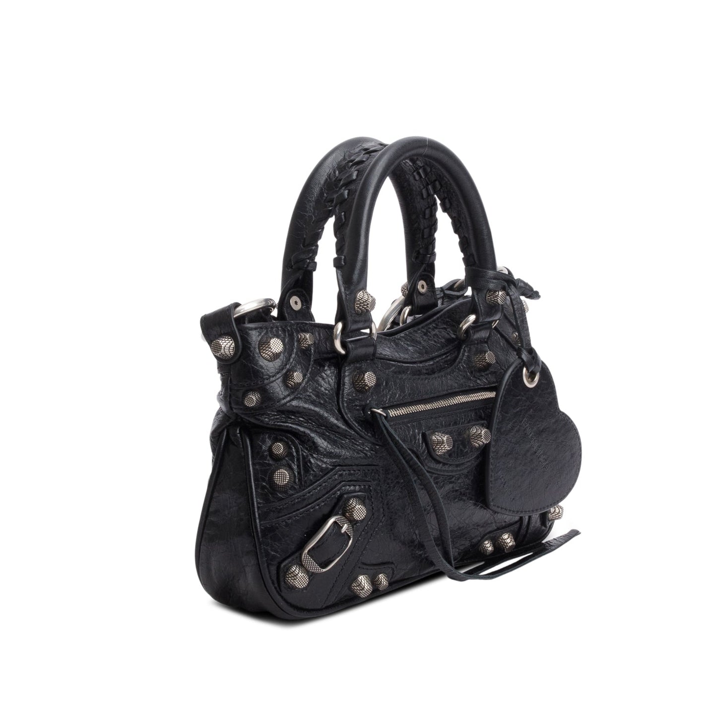 Balenciaga Black Agneau Neo Cagole Mini Handbag
