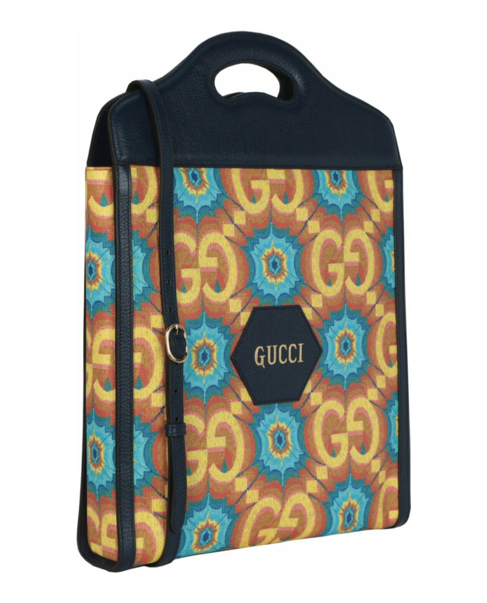 Gucci Womens GG Supreme Canvas Kaleidoscope 100th Anniversary Tote