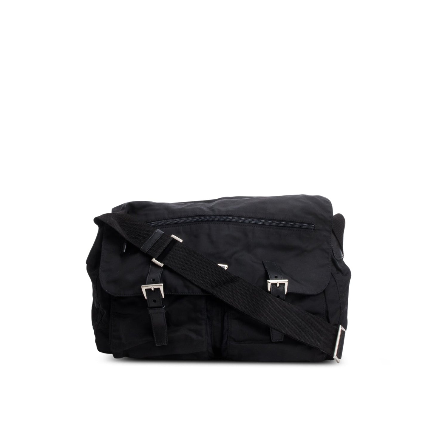 Prada Black Nylon Vela Sport Messenger Bag