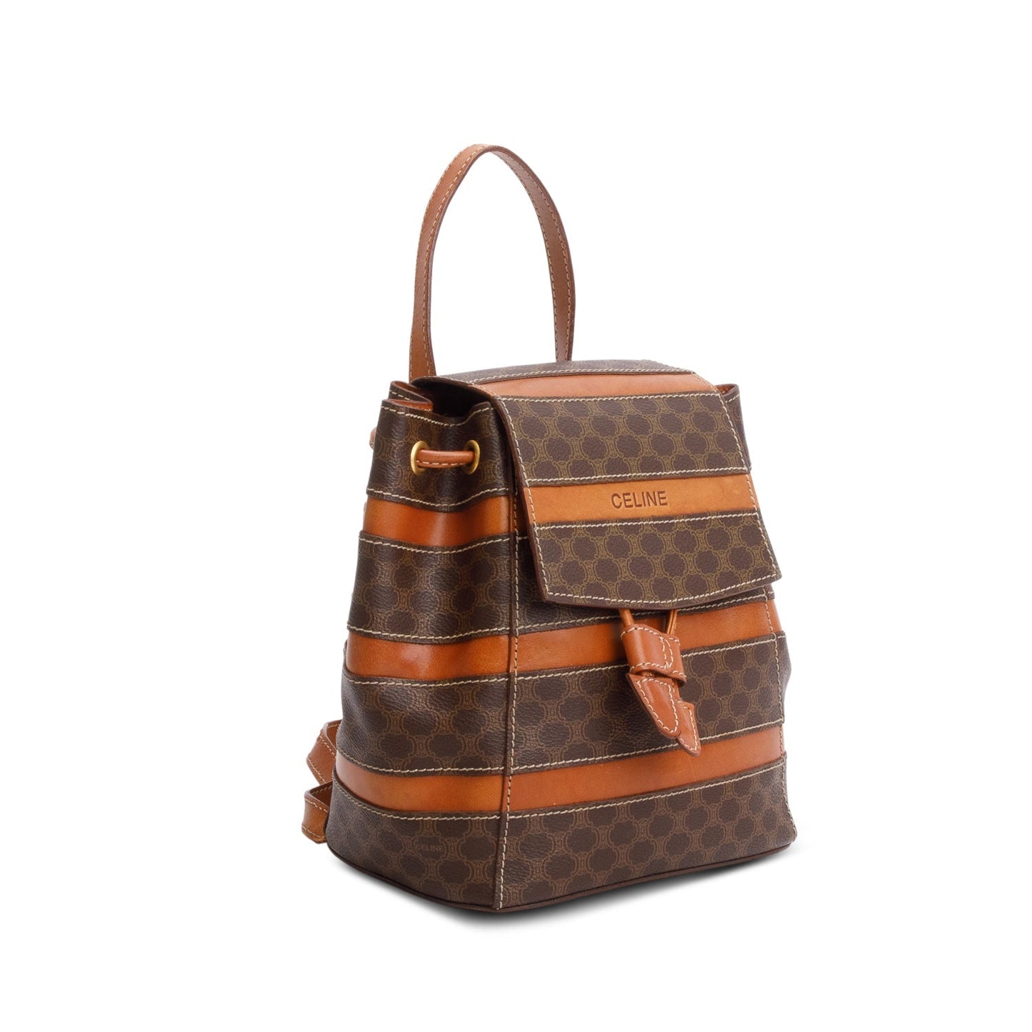 Celine Brown Monogram Macadam Backpack