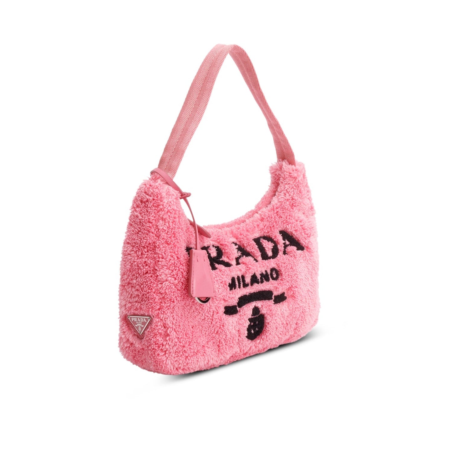 Prada 2024 Pink Terry Cloth Mini Re-Edition 2000 Bag