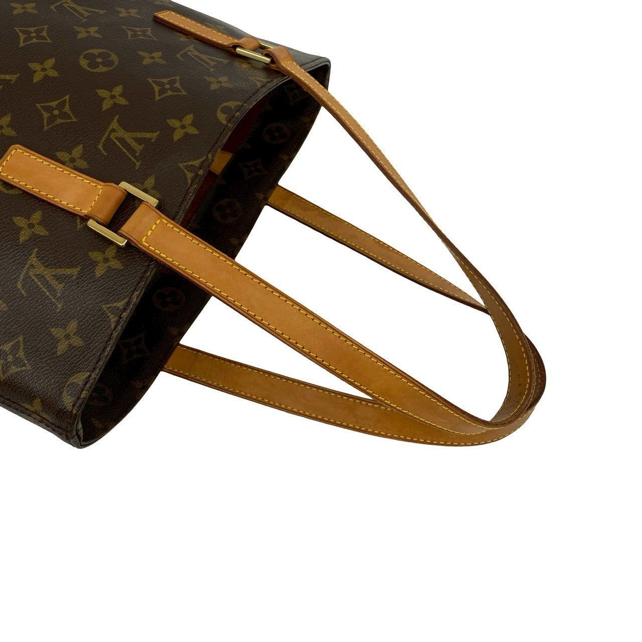 LOUIS VUITTON Tote Bag leather Brown Monogram VavinGM
