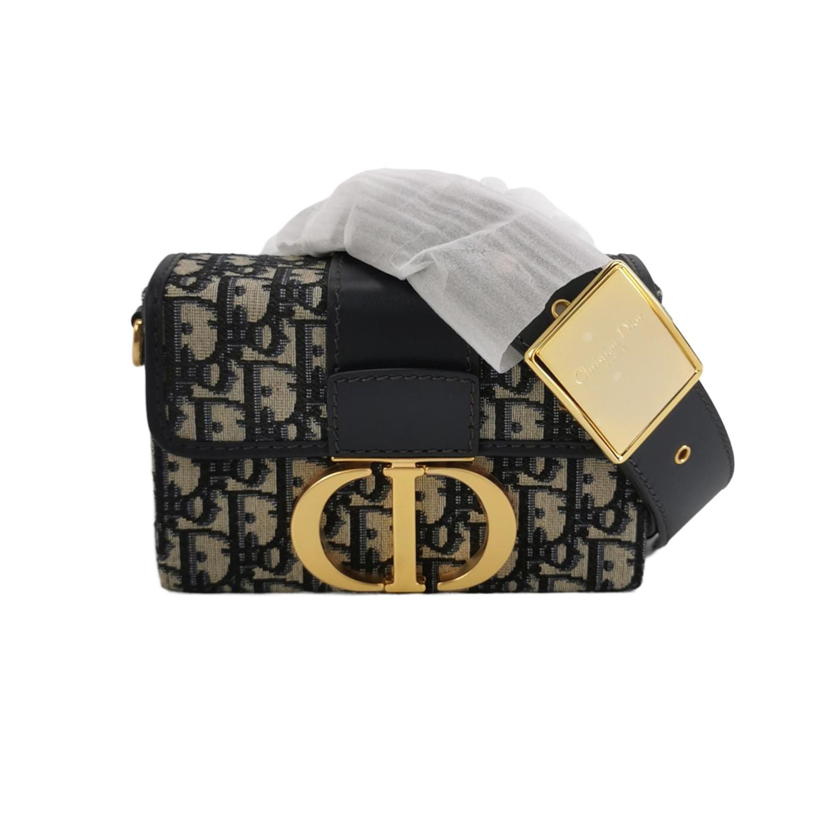 Dior 30Montaigne Mini Bag in Oblique Canvas and Calfskin with CD Logo 250518781198075