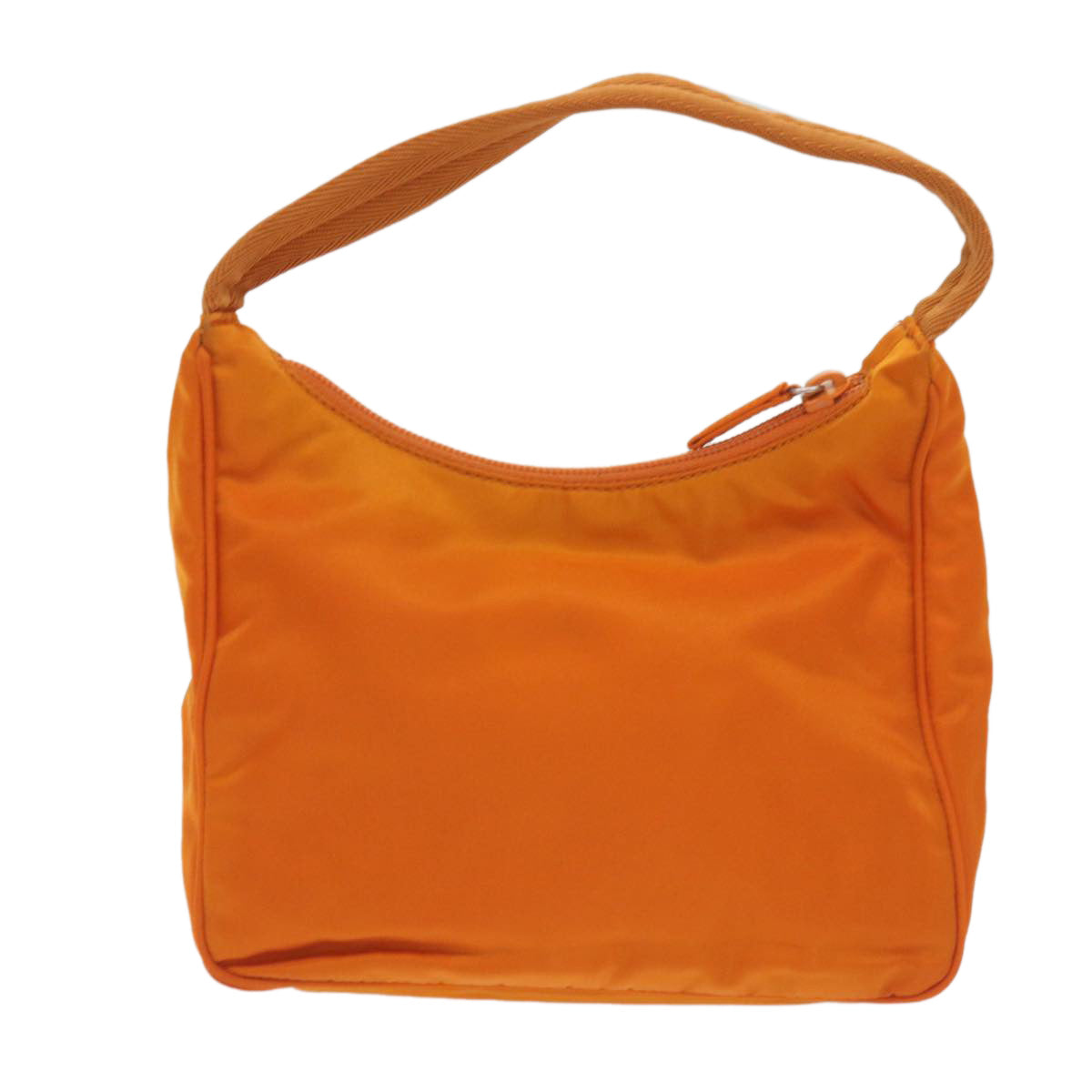 PRADA Hand Bag Nylon Orange Auth 68495