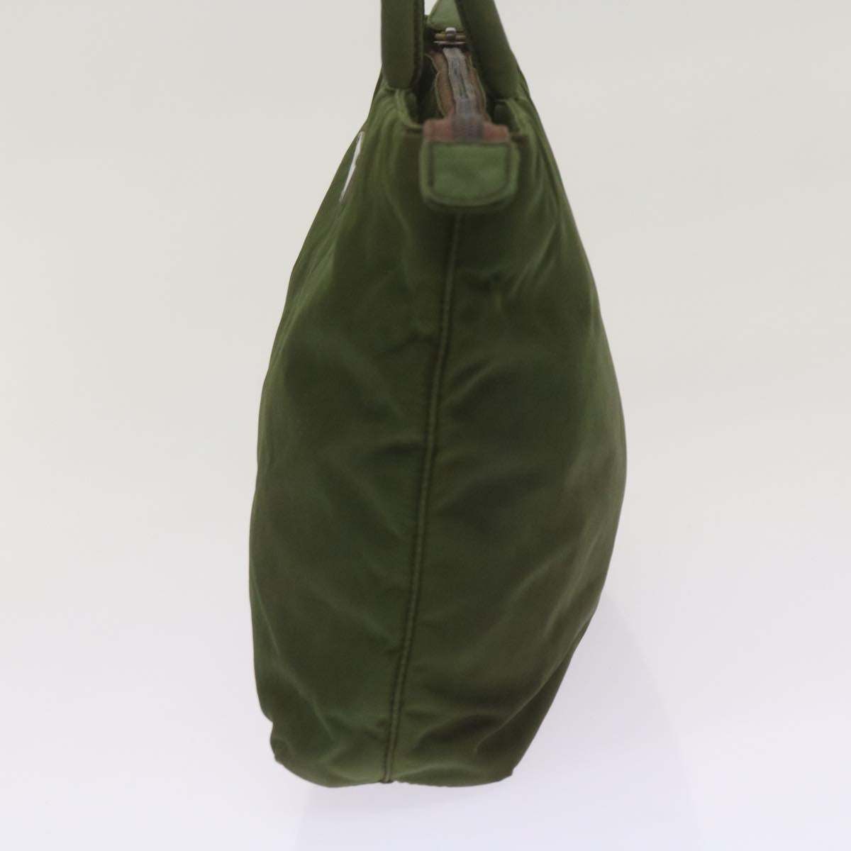 PRADA Hand Bag Nylon Khaki Auth 68783