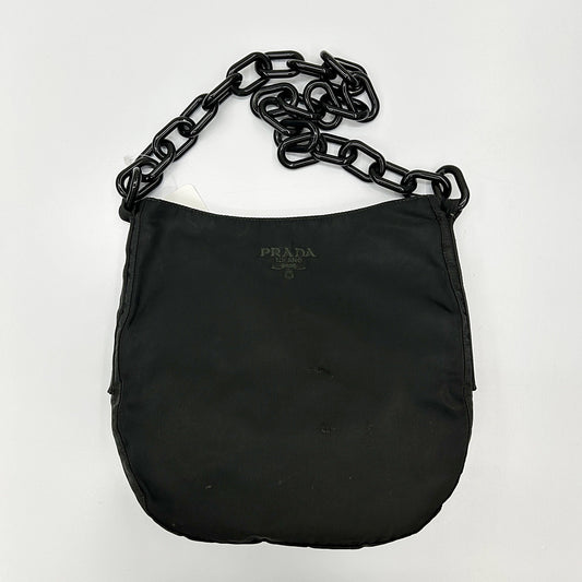 Prada Tessuto Nylon Shoulder Bag - Black Shoulder Bags pr1813ss