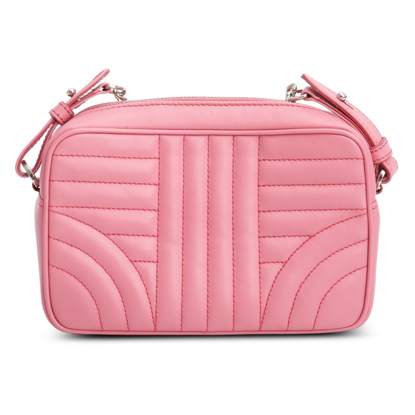 Prada Pink Soft Calfskin Diagramme Camera Bag