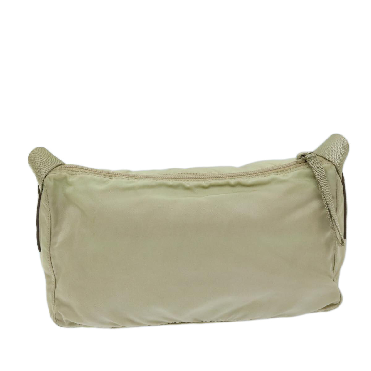 PRADA Shoulder Bag Nylon Beige Auth 69153