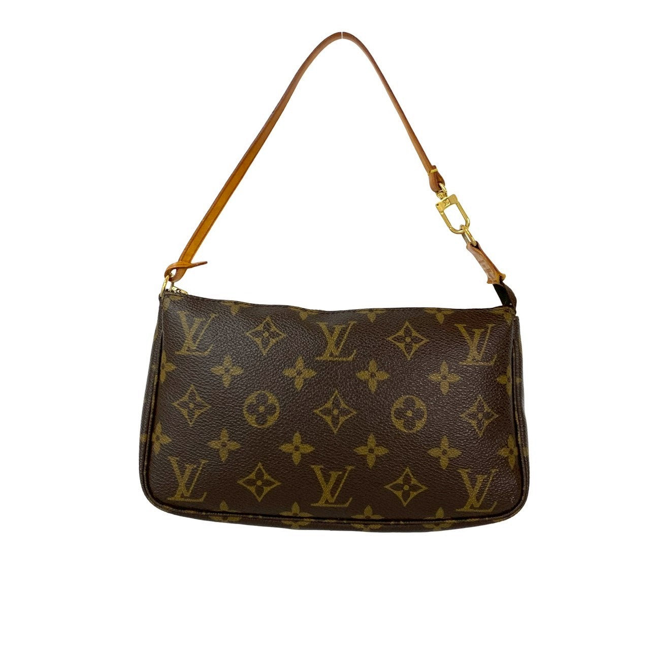 Designer Women's Crossbody Bag | LOUIS VUITTON Handbag leather Brown Monogram Pochette Accessoires