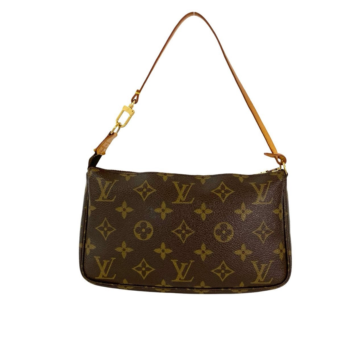 Designer Women's Crossbody Bag | LOUIS VUITTON Handbag leather Brown Monogram Pochette Accessoires