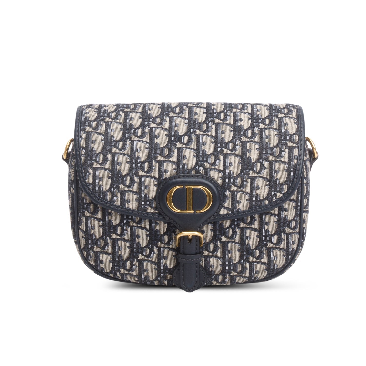 Christian Dior 2020 Blue Oblique Jacquard Medium Bobby Bag