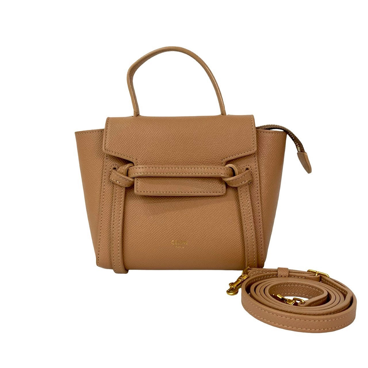 CELINE Shoulder Bag leather pink Belt bag nano