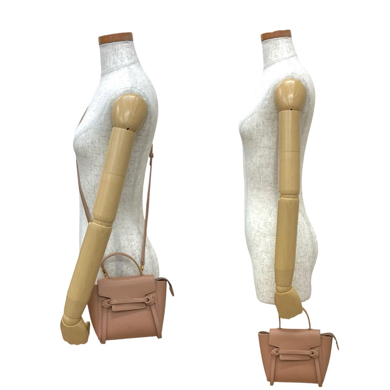 CELINE Shoulder Bag leather pink Belt bag nano