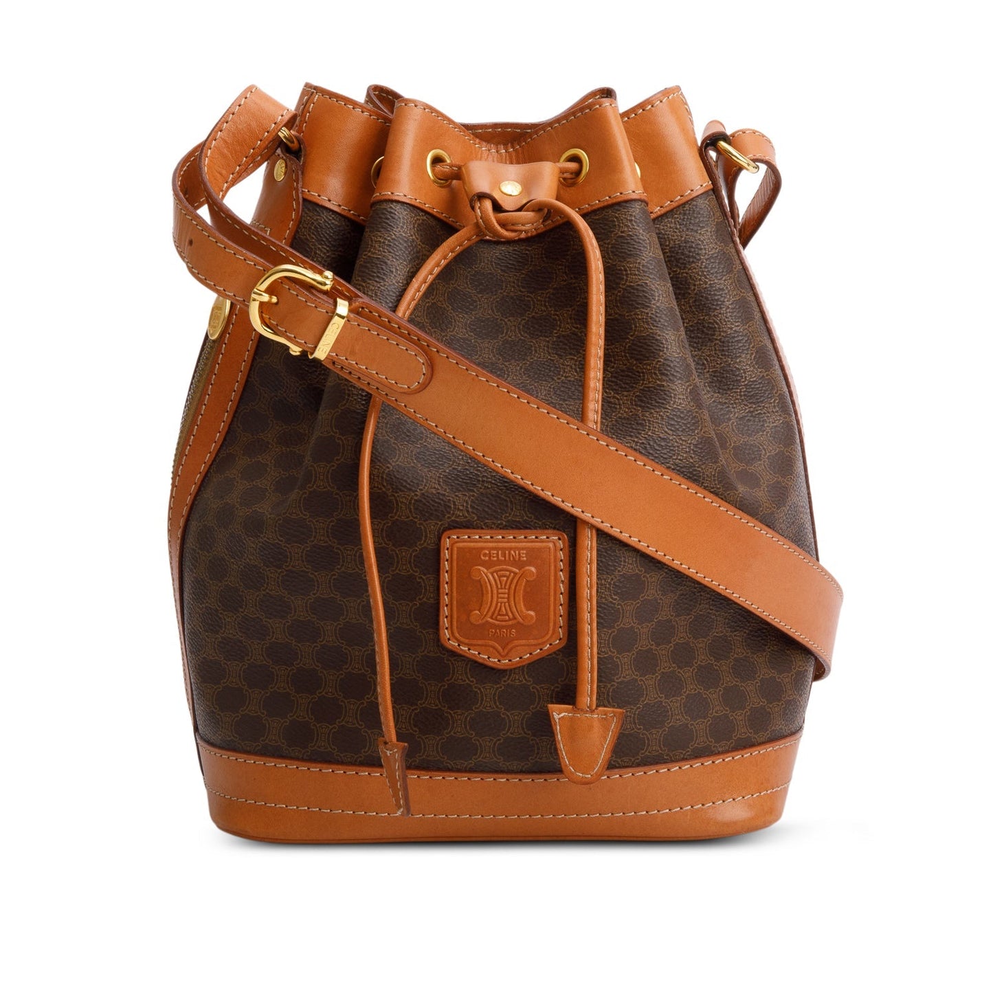 Celine Triomphe Macadam Bucket Bag