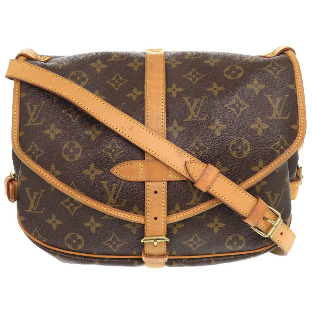 LOUIS VUITTON Shoulder Bag Monogram canvas Brown Monogram Saumur 30 mens(Unisex)