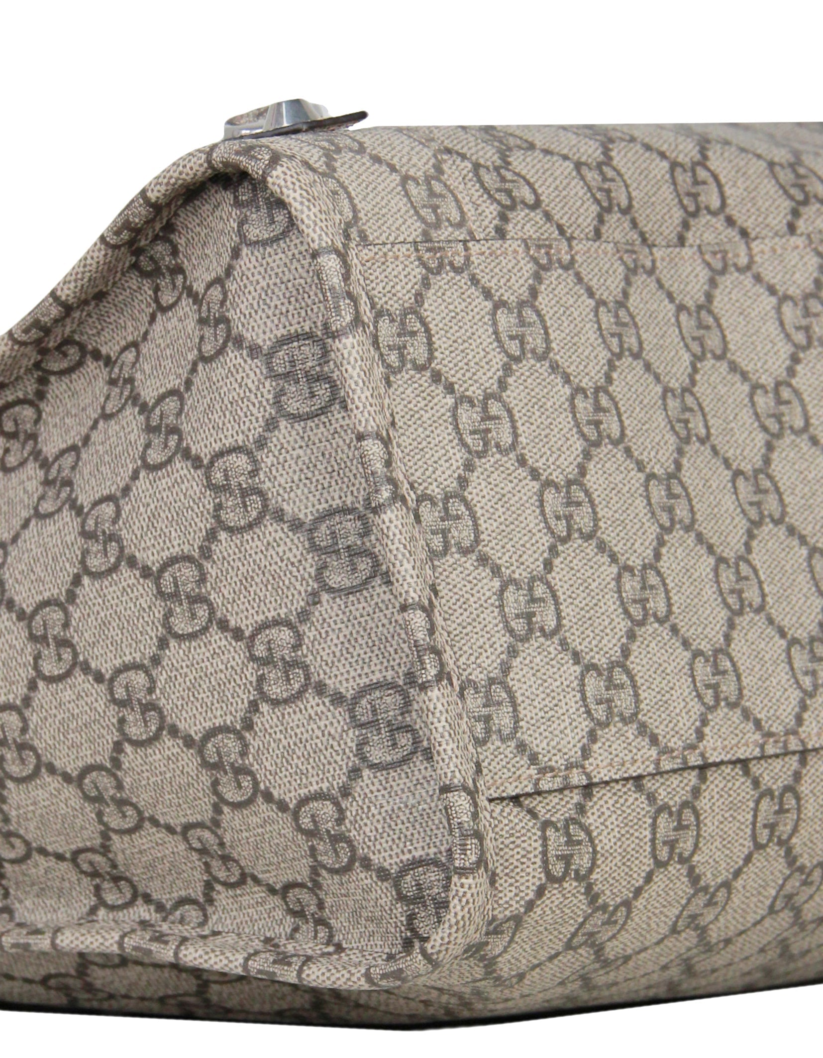 Balenciaga X Gucci GG Supreme Beige Ebony Monogram Neo Classic City Bag