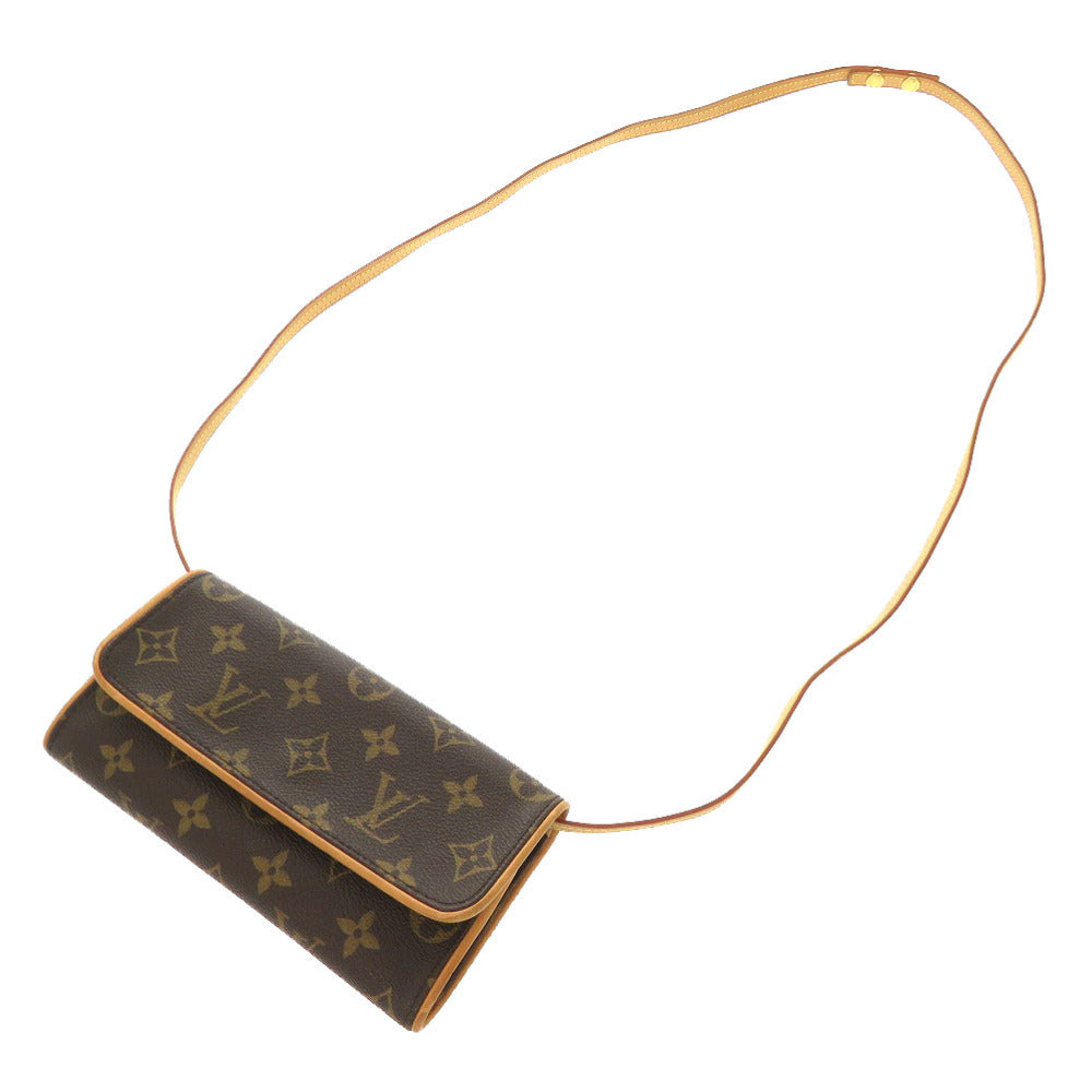 LOUIS VUITTON Shoulder Bag Monogram canvas Brown Monogram Pochette Twin PM Women