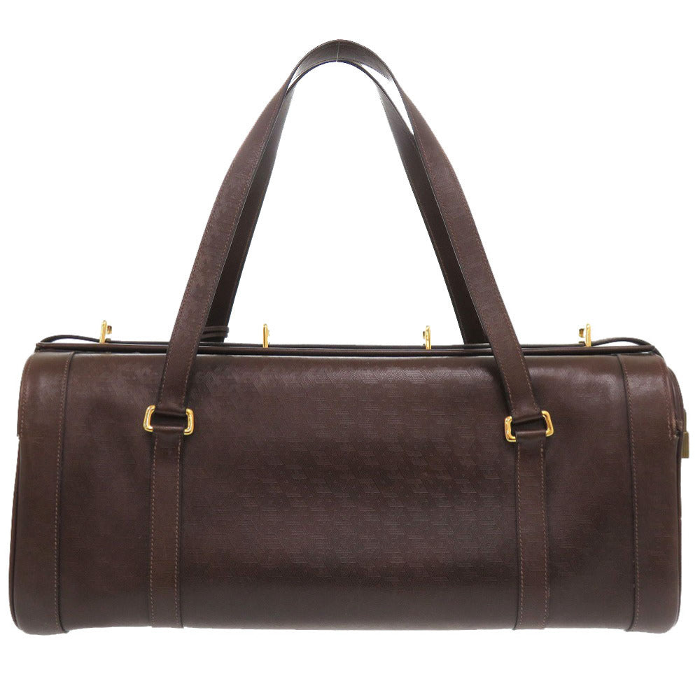 HERMES Boston Duffel bag leather Brown mens