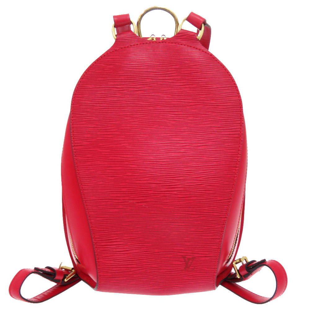 LOUIS VUITTON Backpack Epi Leather Castilian red Epi Mabillon Women