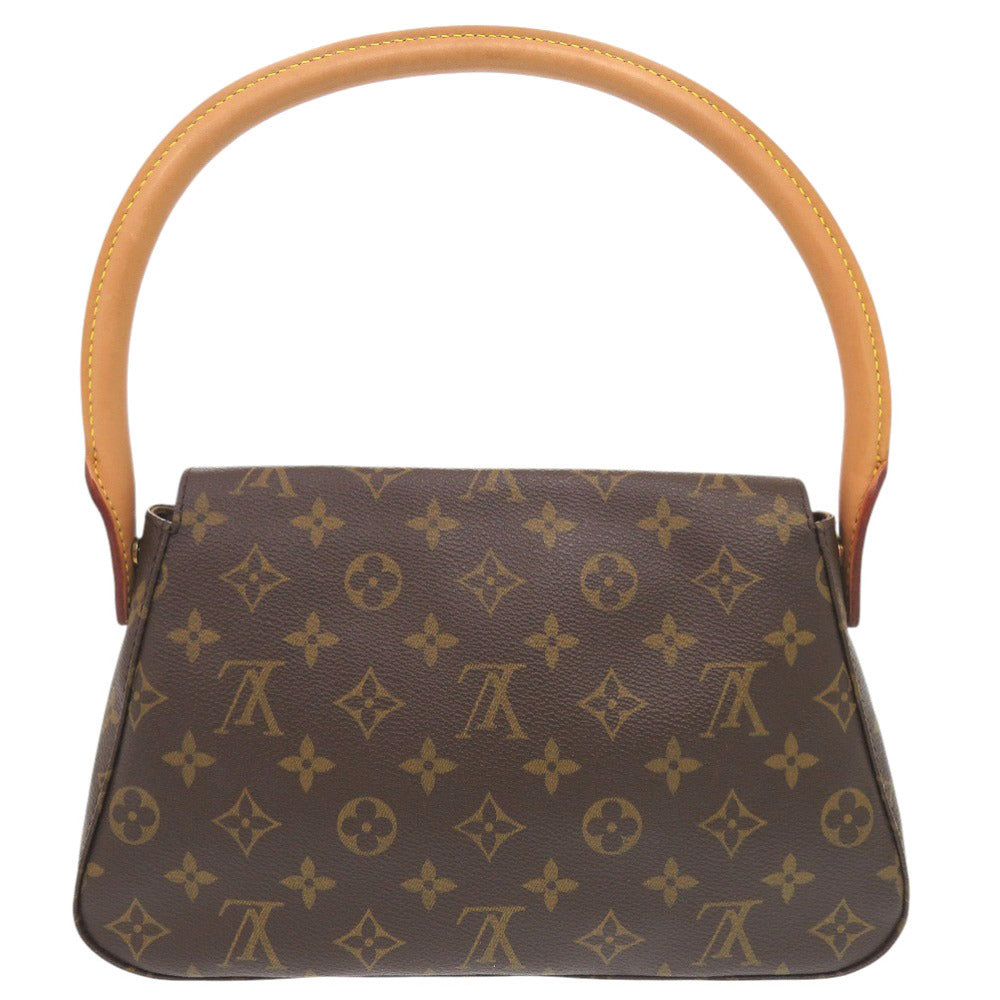 LOUIS VUITTON Handbag Monogram canvas Brown Monogram Mini Looping