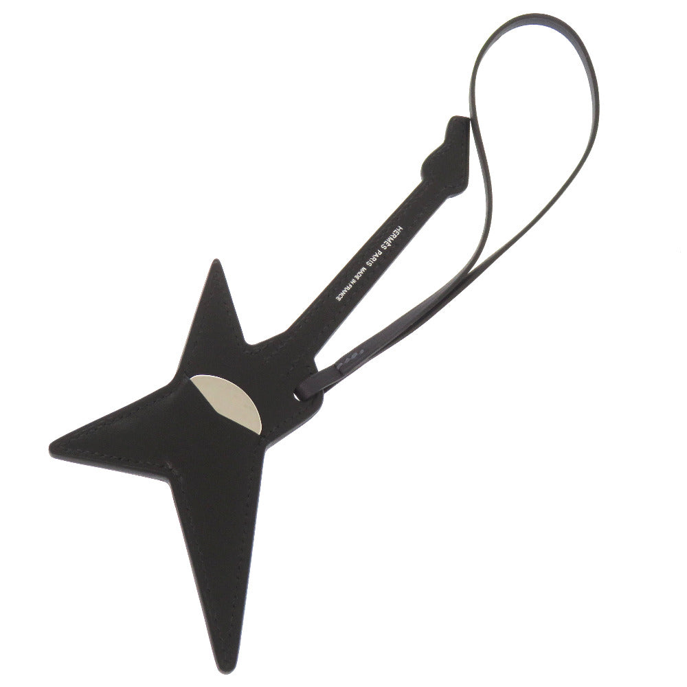 HERMES key ring Votadelakt, Chevre black Lock bag charm mens