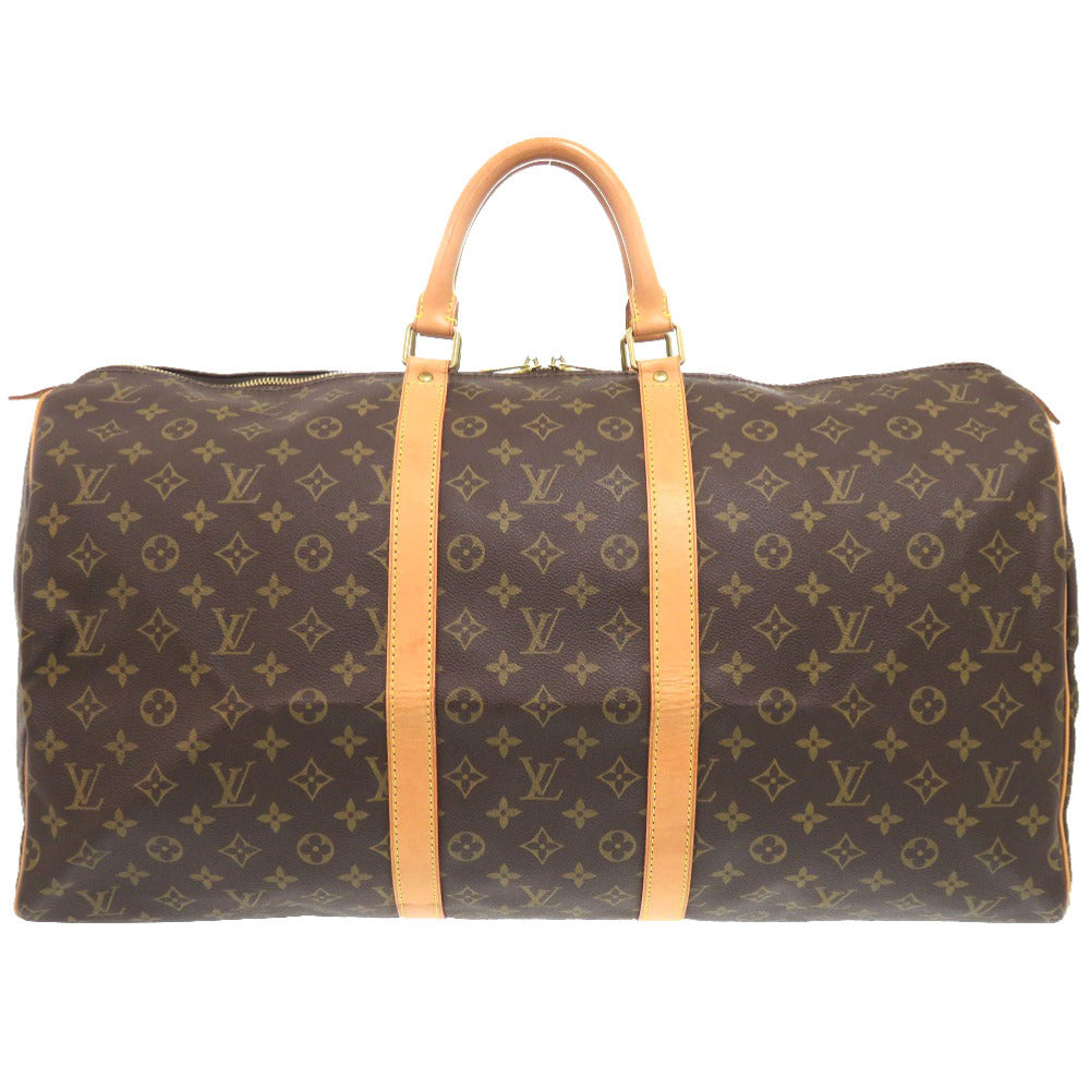 LOUIS VUITTON Boston Duffel bag Monogram canvas Brown Monogram Keepall 55