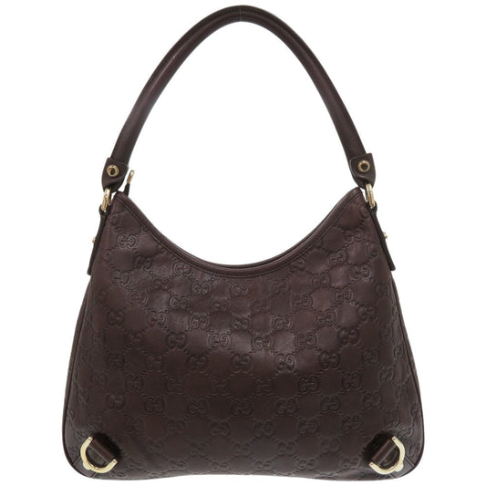 GUCCI Shoulder Bag 130738 Calfskin Brown Guccissima Abby One Shoulder Bag Dark Brown Women
