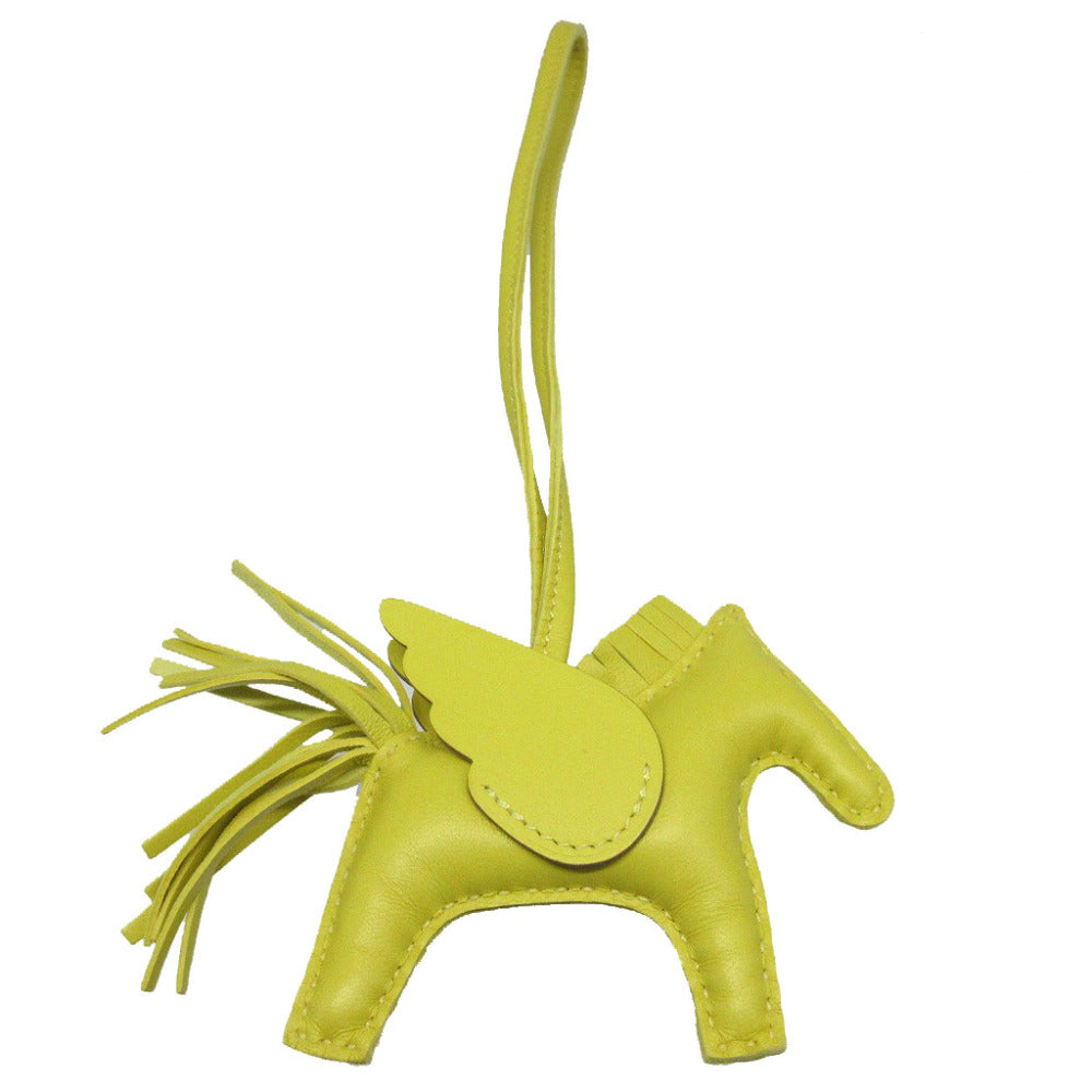 HERMES key ring Anemiro lime Bag charm Rodeo Pegasus PM Women