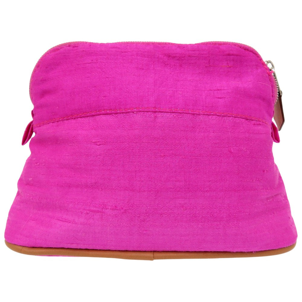 HERMES Pouch silk Rose Pivoine Hermes Bolide Pouch 16 Silk Women