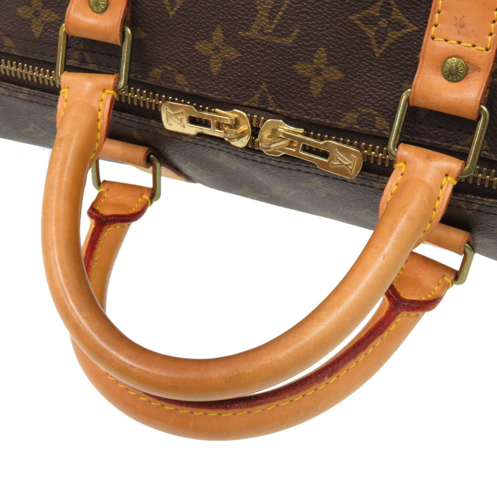 LOUIS VUITTON Boston Duffel bag Monogram canvas Brown Monogram Keepall 55 mens(Unisex)