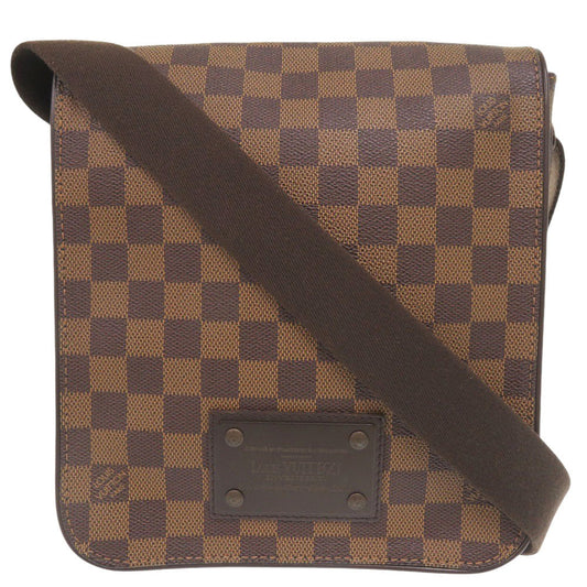 LOUIS VUITTON Shoulder Bag Damier canvas Ebene Damier Brooklyn PM Women
