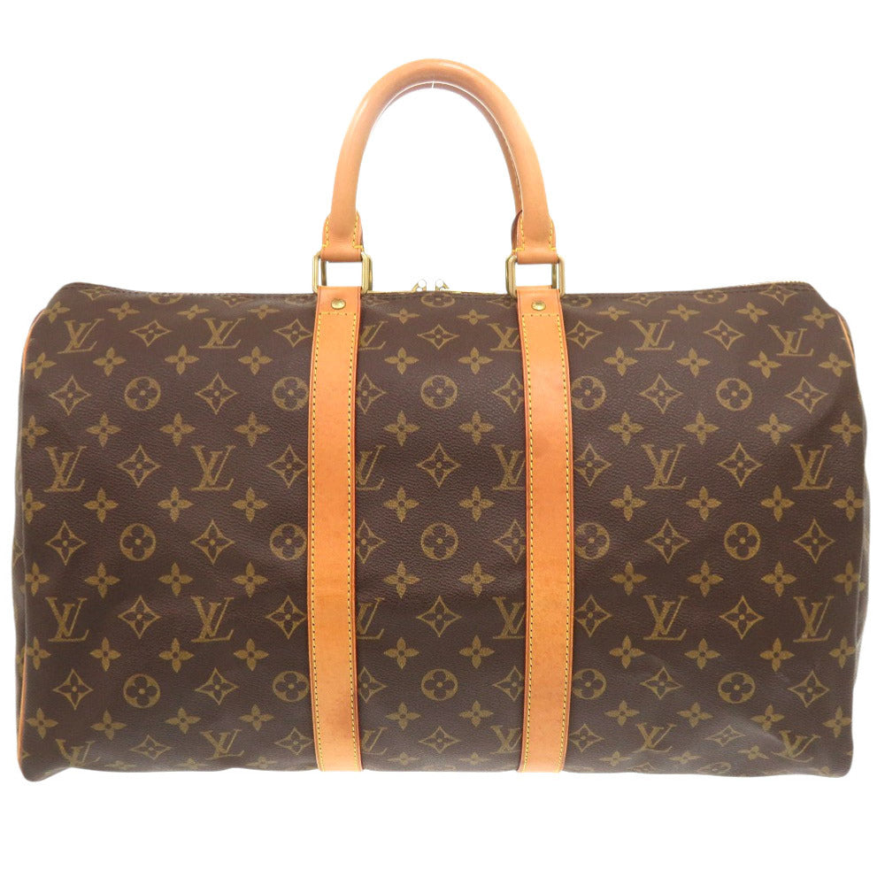 LOUIS VUITTON Boston Duffel bag Monogram canvas Brown Monogram Keepall 45