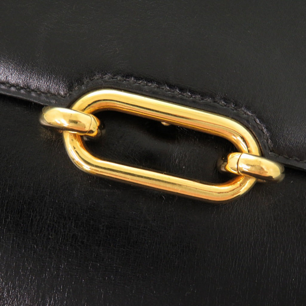 HERMES Shoulder Bag Box scarf black fonsbell Women