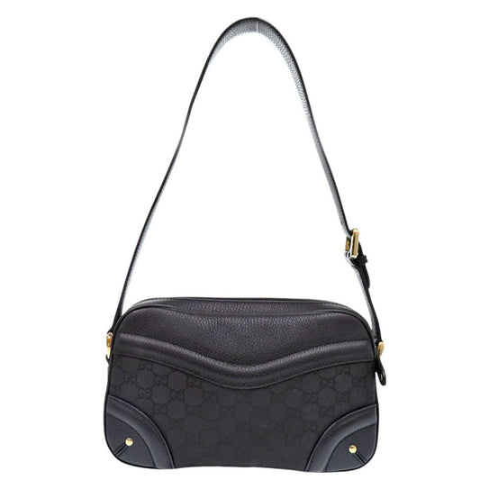 GUCCI Shoulder Bag 262900 Leather, Nylon black Crest