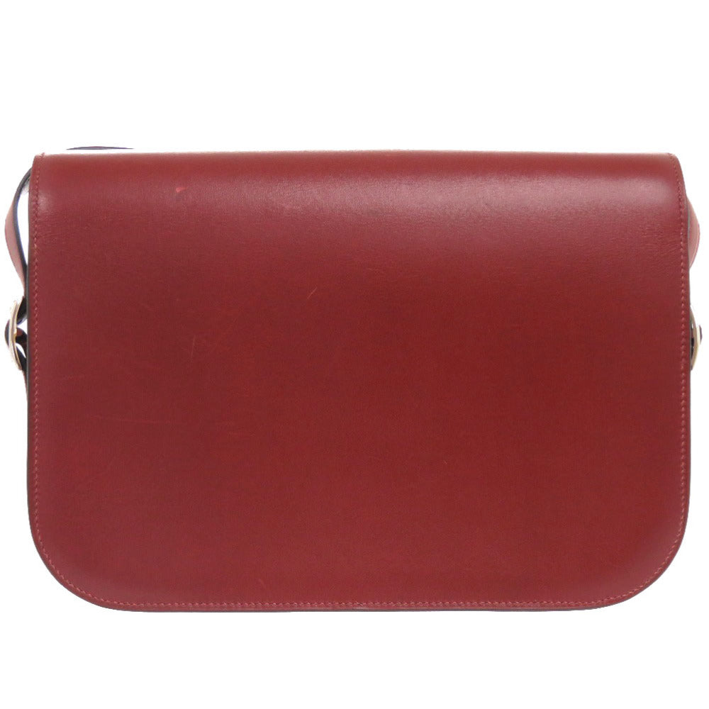HERMES Shoulder Bag Box scarf Red Martine Women