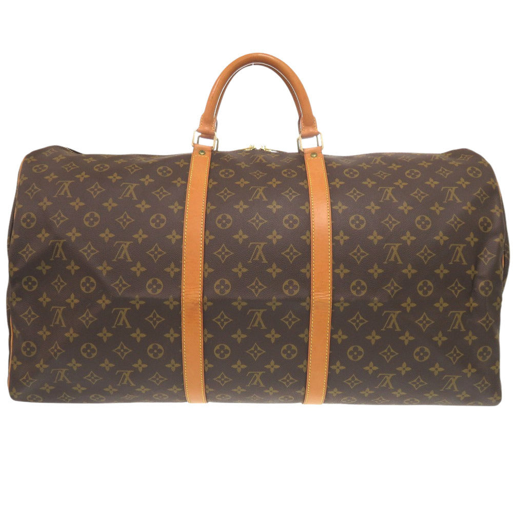 LOUIS VUITTON Boston Duffel bag Monogram canvas Brown Monogram Keepall 60 mens