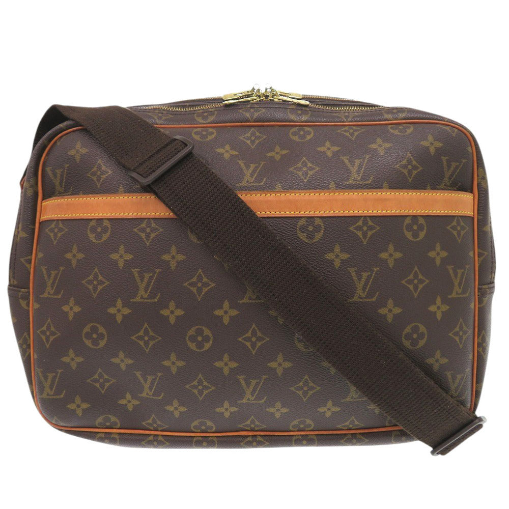 LOUIS VUITTON Shoulder Bag Monogram canvas Brown Monogram Reporter GM