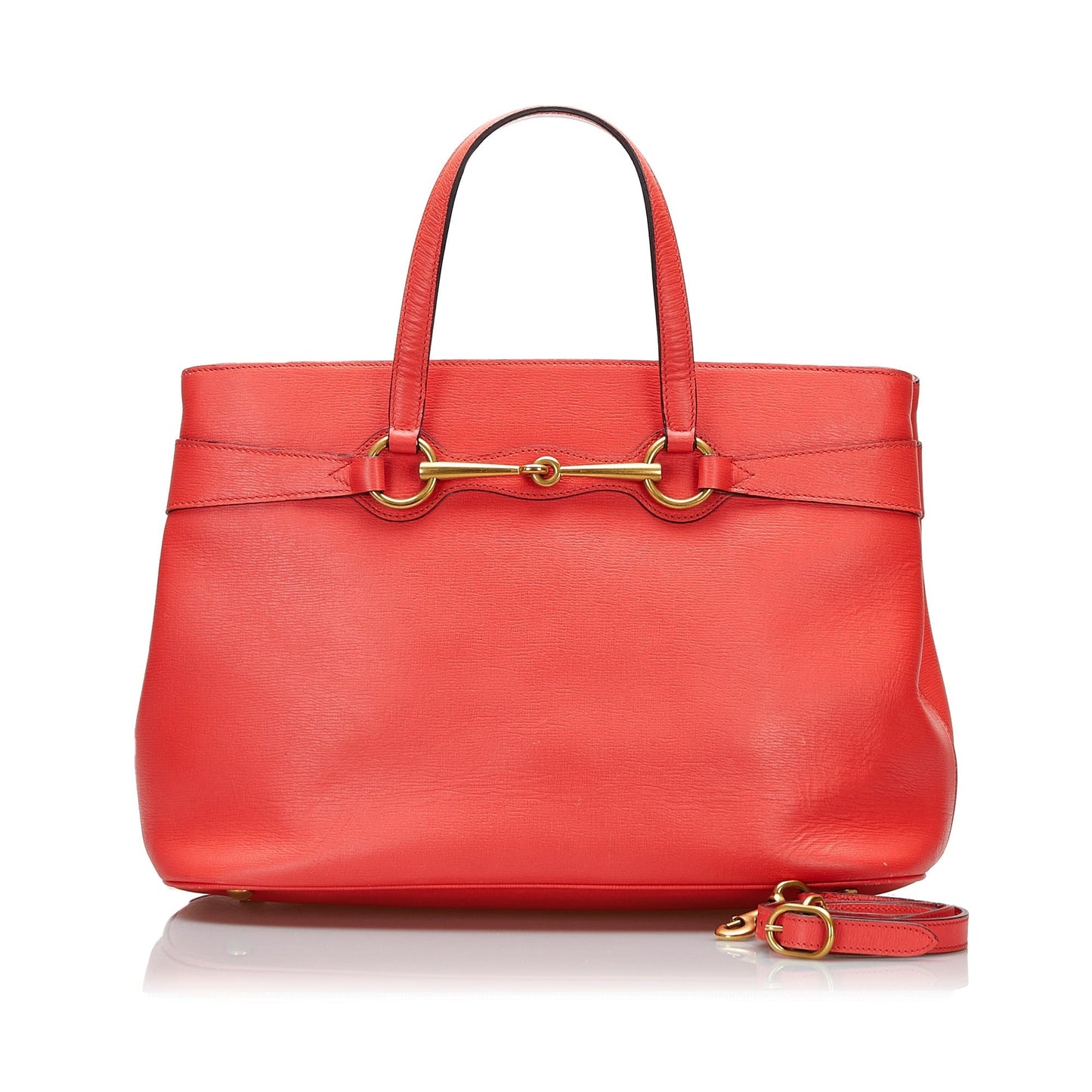 Gucci Orange Leather Shoulder Bag