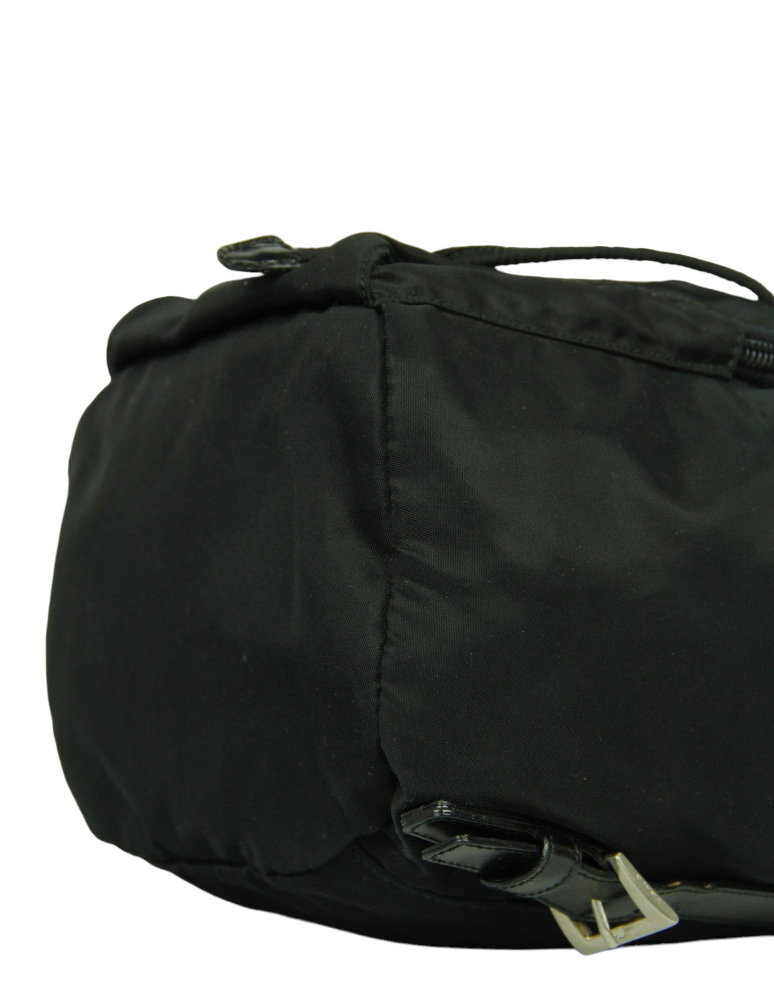 Prada Black Nylon Mini Backpack w/ Front Pocket