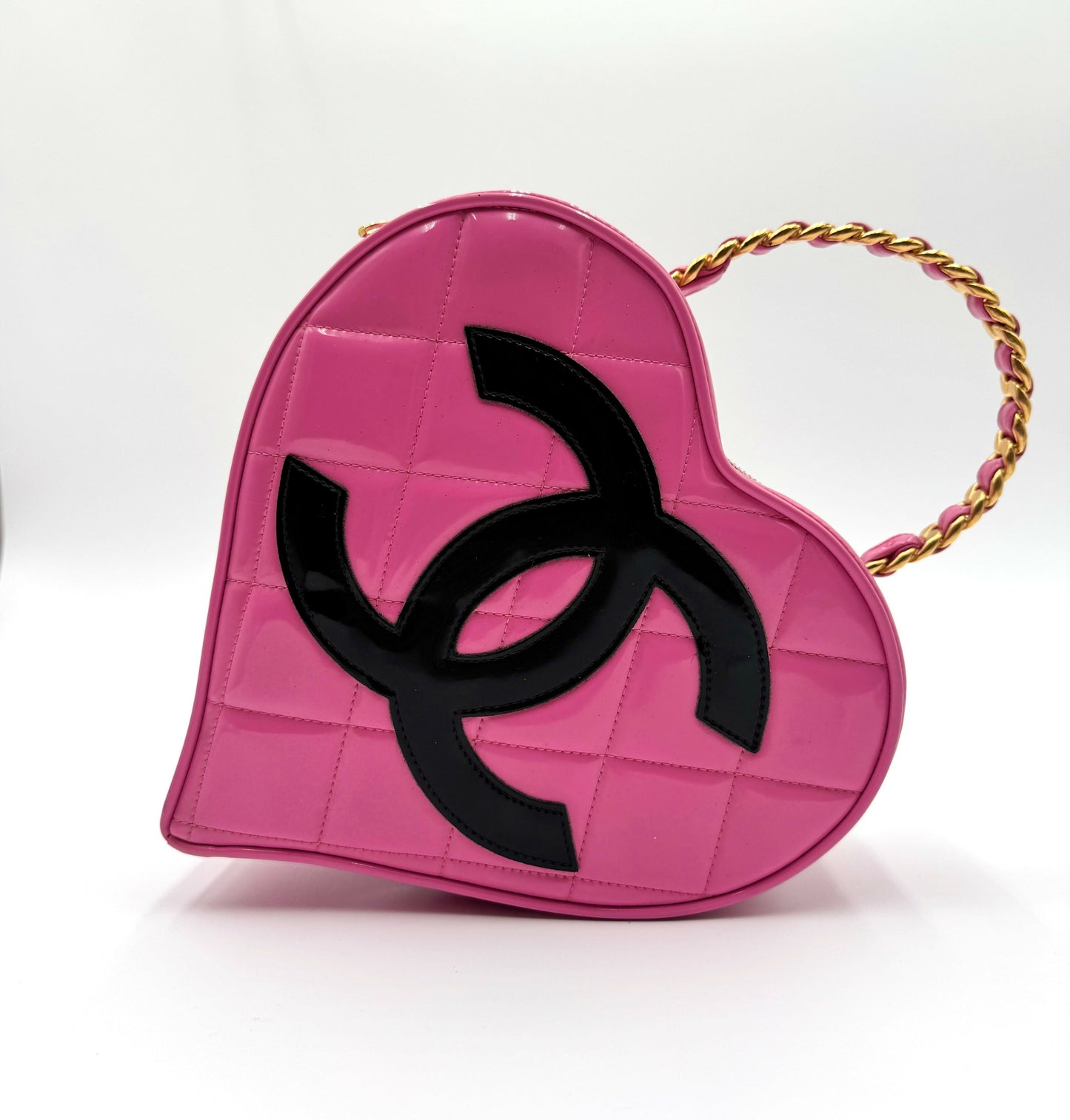 Chanel 1995 Barbie Pink Heart Vanity Bag